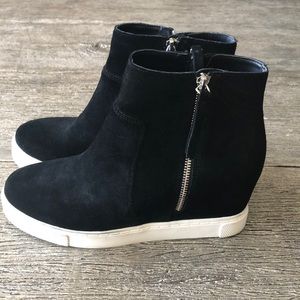 Steve Madden SAIDI suede leather wedge boot, size 10